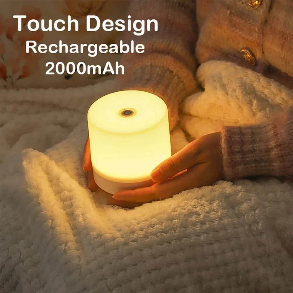 Lampe de chevet tactile LED à intensité variable avec port USB - Image 2