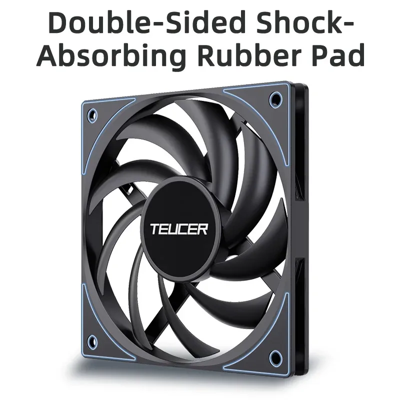 Teucer UT-12015 - Ventilateur de boîtier PWM 120mm ultra-mince (15mm) - Image 5