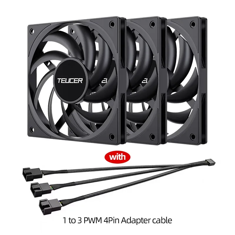 Teucer UT-12015 - Ventilateur de boîtier PWM 120mm ultra-mince (15mm) slide 14