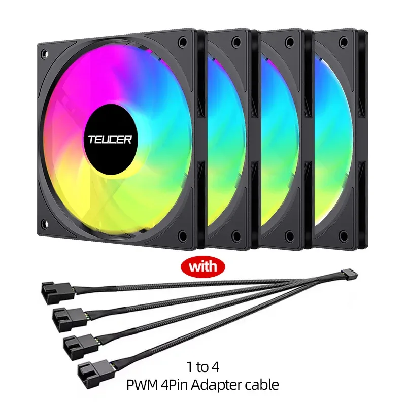 Teucer UT-12015 - Ventilateur de boîtier PWM 120mm ultra-mince (15mm) slide 10