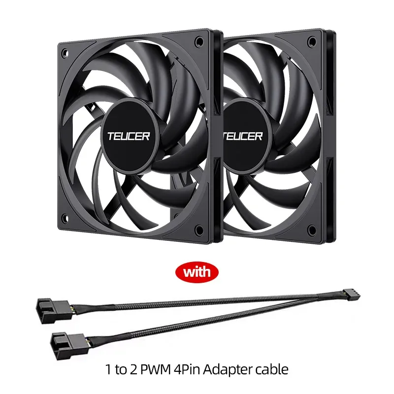 Teucer UT-12015 - Ventilateur de boîtier PWM 120mm ultra-mince (15mm) slide 8