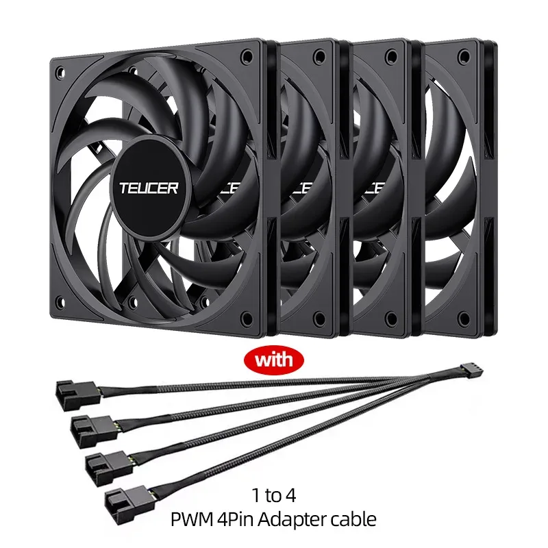 Teucer UT-12015 - Ventilateur de boîtier PWM 120mm ultra-mince (15mm) slide 7