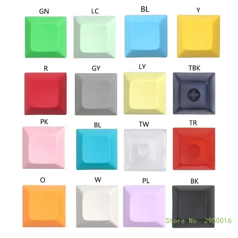 Lot de 20 keycaps vierges profil DSA 1U pour clavier mécanique slide 2