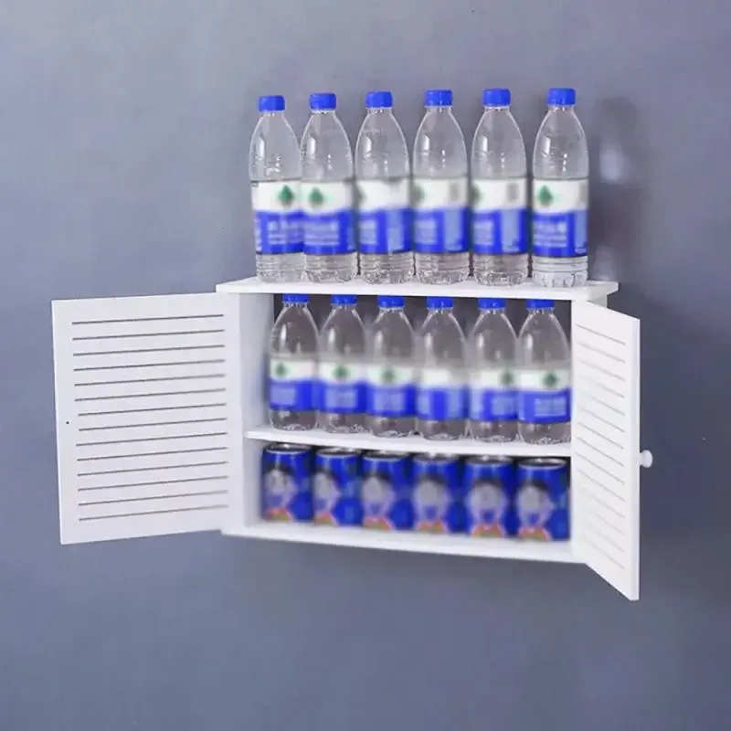 Étagère murale pour routeur Wi-Fi et organisateur de câbles sans perçage slide 6