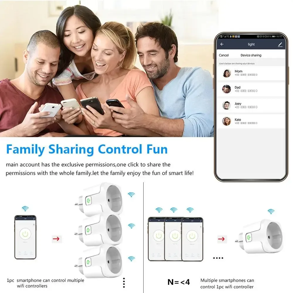 Prise connectée WiFi 16A/20A avec suivi de consommation slide 3