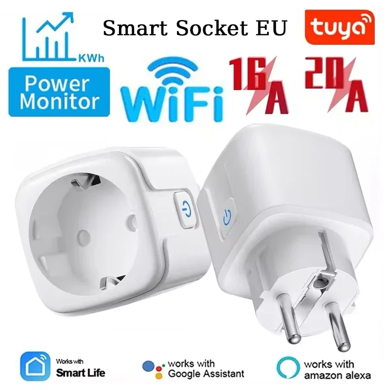 Prise connectée WiFi 16A/20A avec suivi de consommation