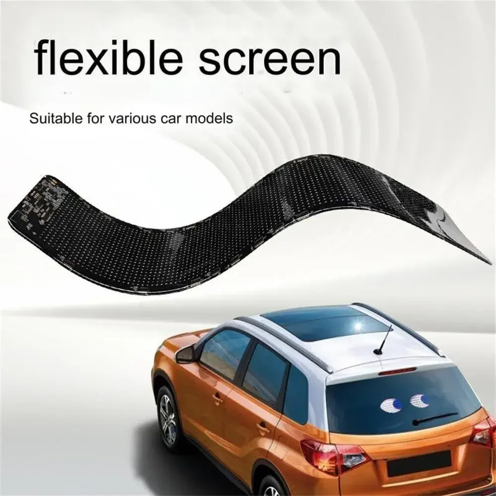 Écran LED Matriciel Flexible "Yeux de Diable" pour Voiture - Contrôle via Application - Image 3
