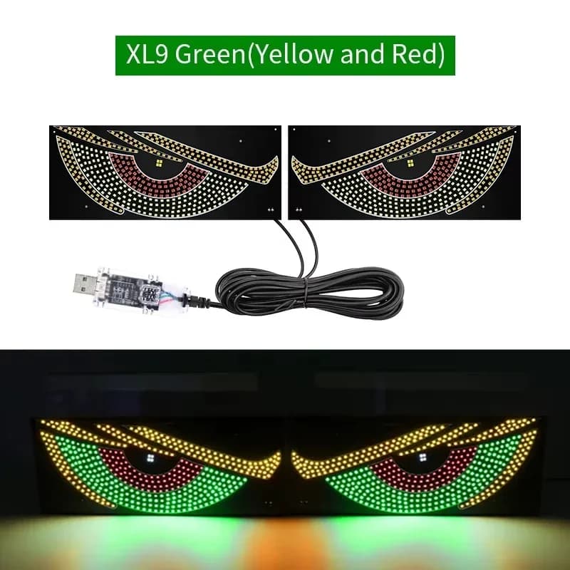 Écran LED Matriciel Flexible "Yeux de Diable" pour Voiture - Contrôle via Application slide 10