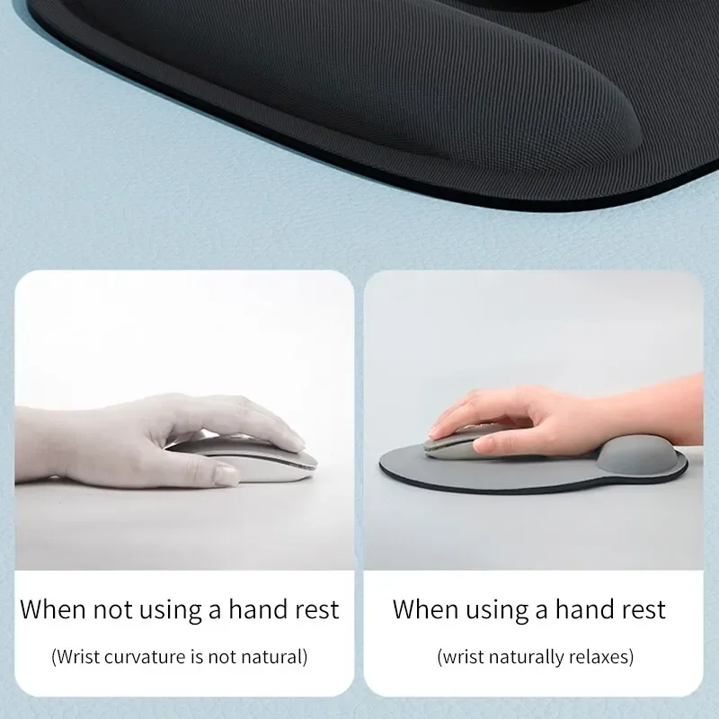 Tapis de souris ergonomique avec repose-poignet en mousse à mémoire de forme - Image 5