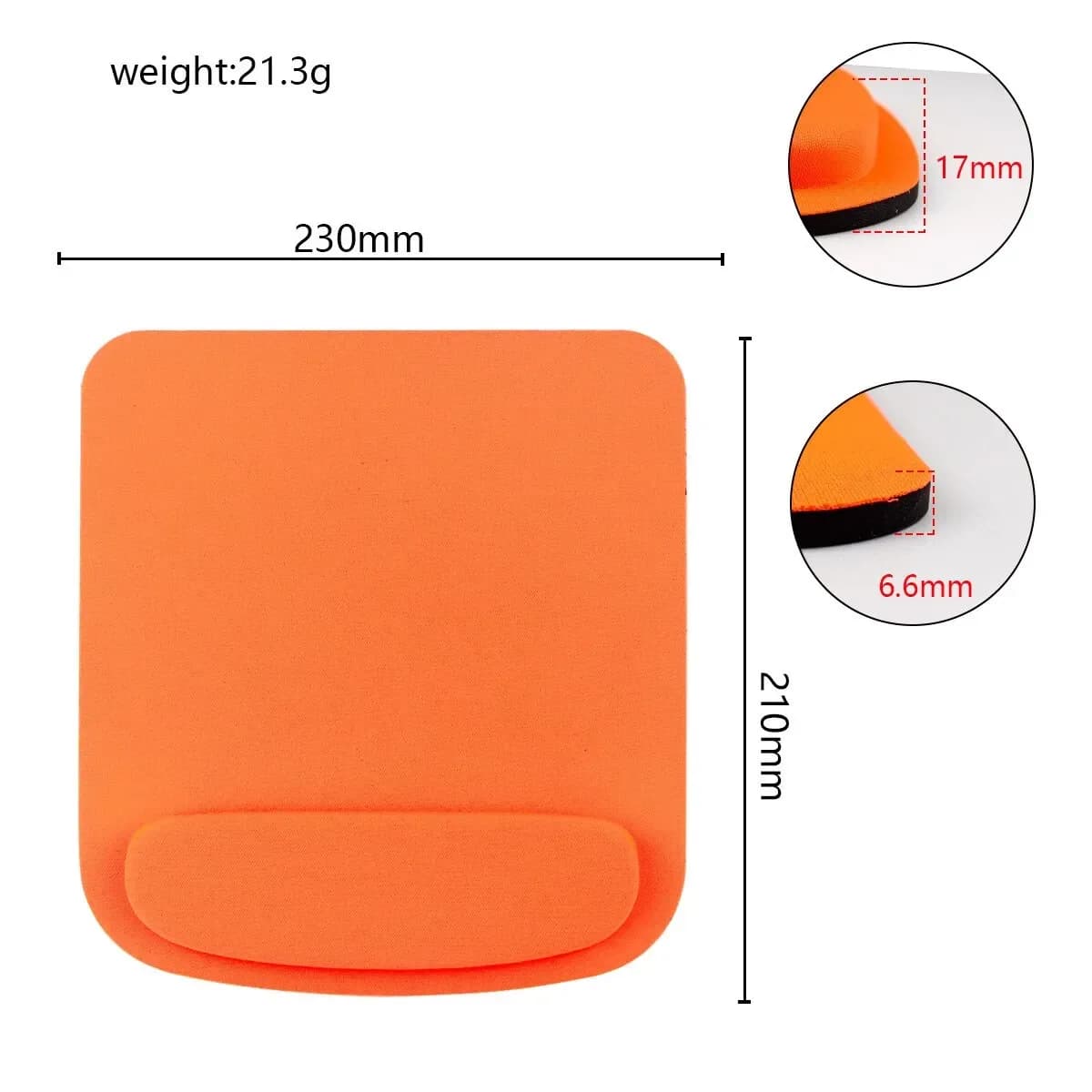 Tapis de souris ergonomique avec repose-poignet en mousse à mémoire de forme slide 9