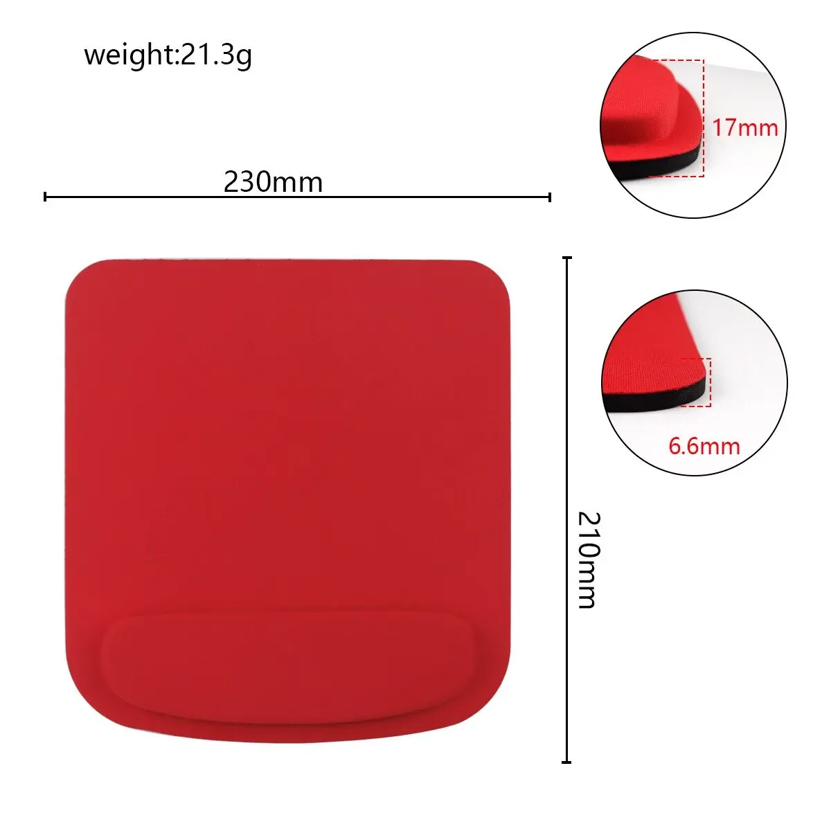 Tapis de souris ergonomique avec repose-poignet en mousse à mémoire de forme slide 8