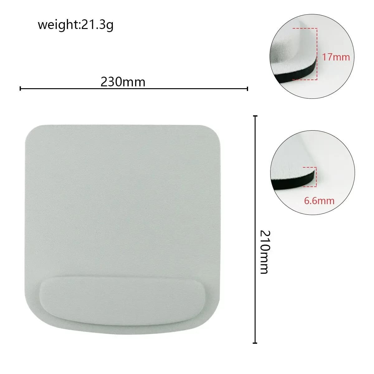 Tapis de souris ergonomique avec repose-poignet en mousse à mémoire de forme slide 10