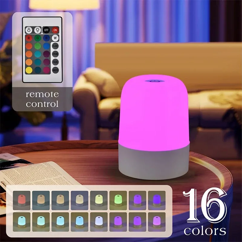 Veilleuse LED tactile 16 couleurs RGB à intensité variable - Image 2