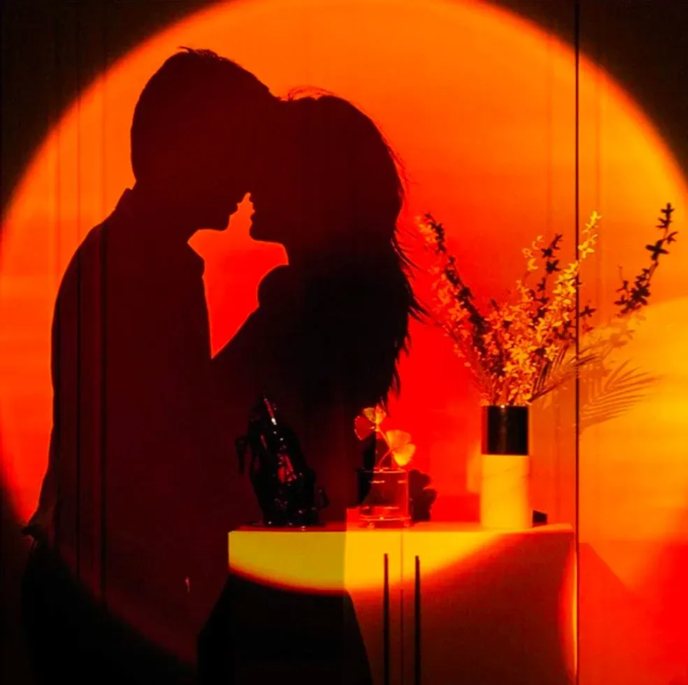 Lampe de projection coucher de soleil USB rotative - Image 2