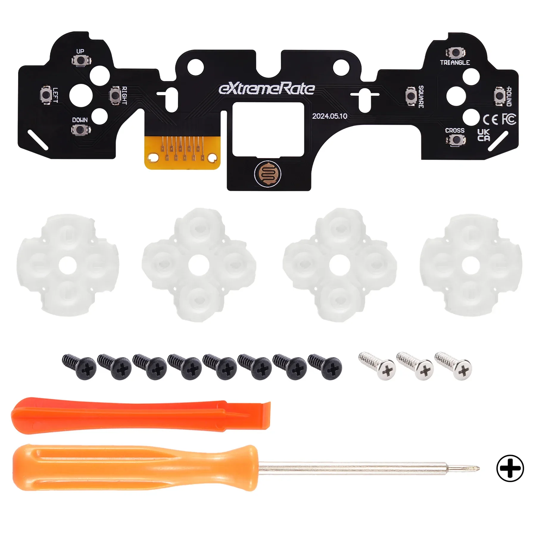 eXtremeRate Face Clicky Kit V3 pour Manette PS5 (BDM-010 & BDM-020) - Boutons d'Action et Croix Directionnelle Tactiles slide 7