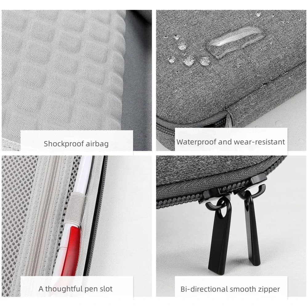 Sacoche de rangement grande capacité pour accessoires électroniques, tablette et câbles slide 5