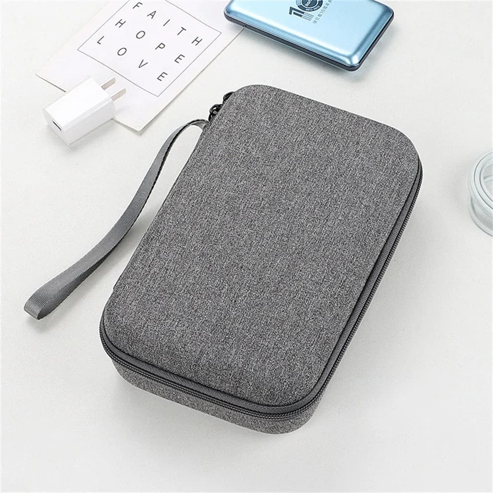 Sacoche de rangement grande capacité pour accessoires électroniques, tablette et câbles slide 8