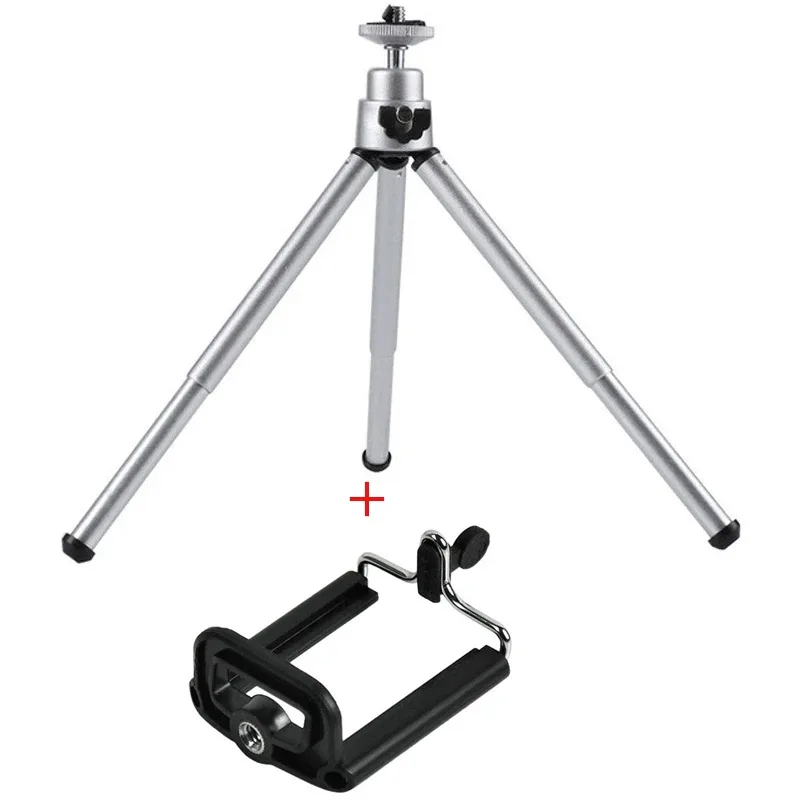 Mini trépied de table universel télescopique à 2 sections pour smartphone et appareil photo