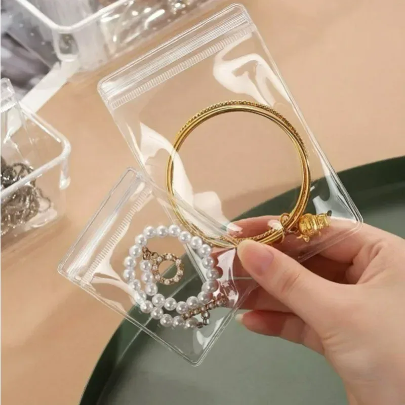 Pochettes de rangement anti-oxydation pour bijoux en PVC transparent - Refermables slide 4