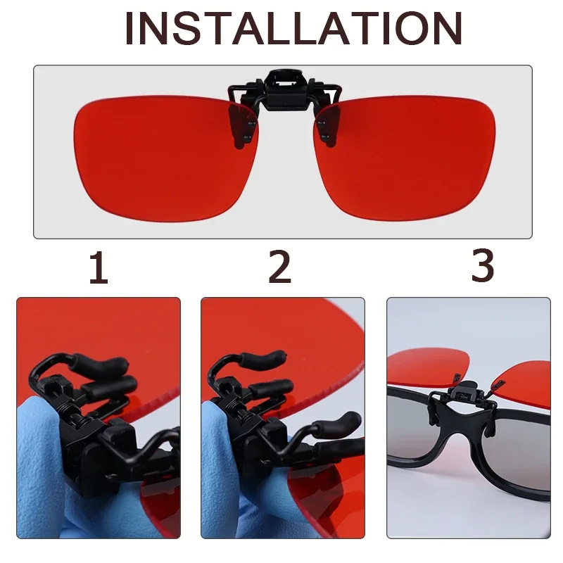 Lunettes de protection dentaire pour polymérisation - Verres oranges slide 6