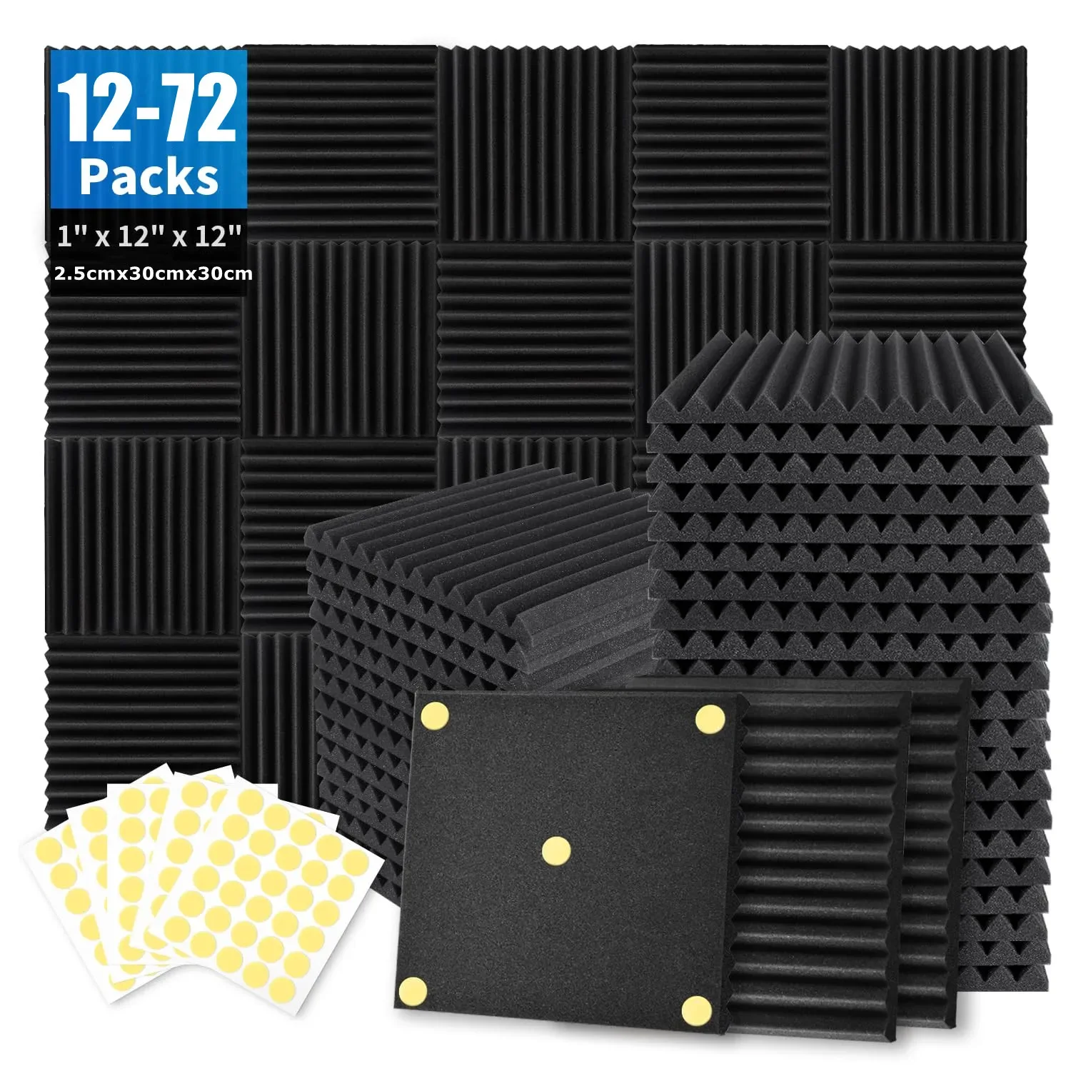 Panneaux de mousse acoustique pour studio de musique