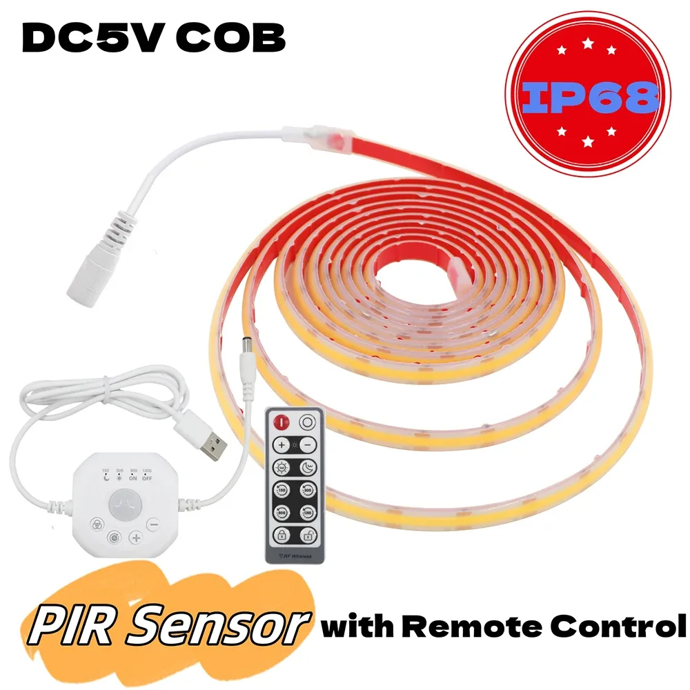 Kit Ruban LED COB 5V IP68 Étanche - Wi-Fi & Bluetooth - Télécommande 11 Touches - 320 LED - Blanc slide 9