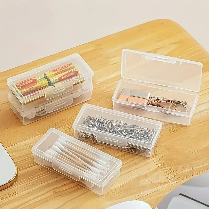 Lot de 12 boîtes de rangement transparentes avec couvercles pour bijoux - Image 5