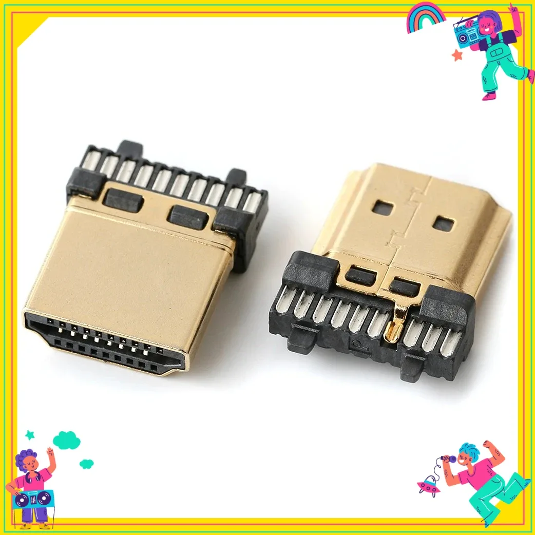 Connecteur HDMI 19 broches vertical SMD pour PCB - Lot de 5 slide 6