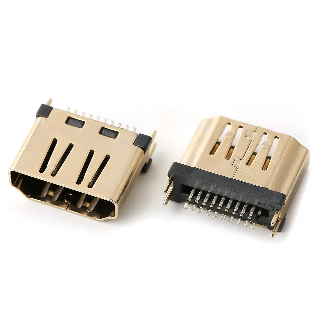 Connecteur HDMI 19 broches vertical SMD pour PCB - Lot de 5 slide 20