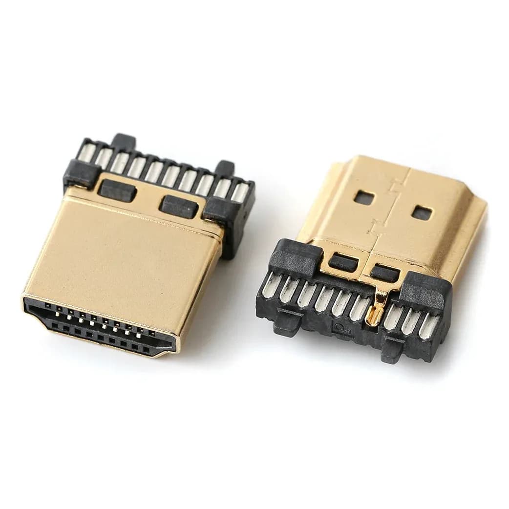 Connecteur HDMI 19 broches vertical SMD pour PCB - Lot de 5 slide 19