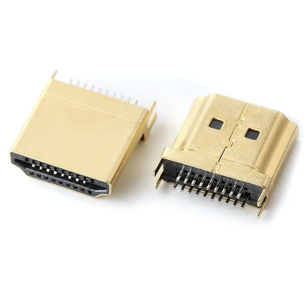 Connecteur HDMI 19 broches vertical SMD pour PCB - Lot de 5 slide 10
