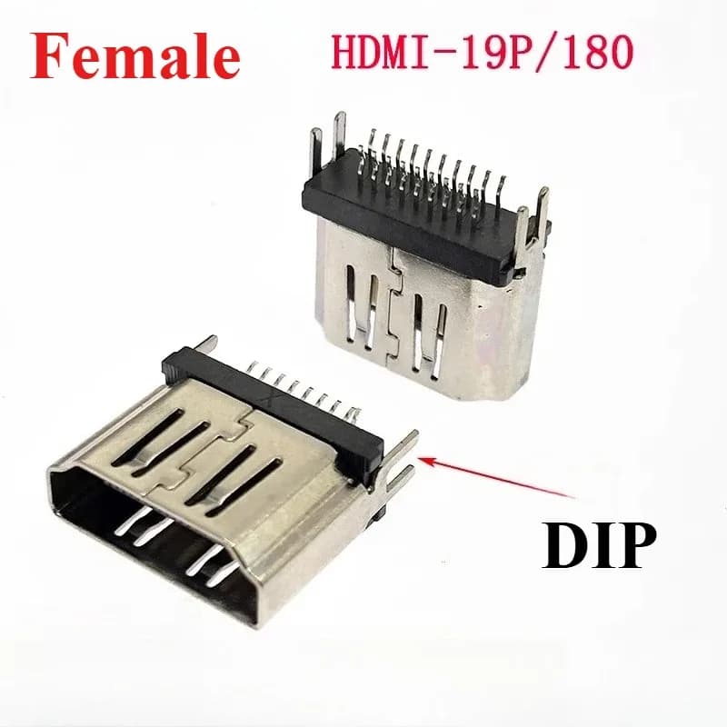 Connecteur HDMI 19 broches vertical SMD pour PCB - Lot de 5 slide 26