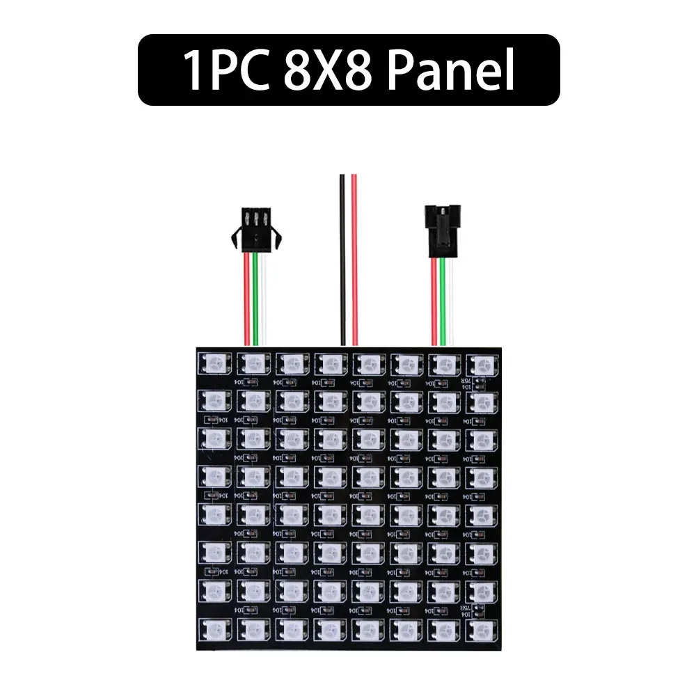 Panneau Matrice LED RGB Flexible WS2812B Adressable Individuellement - DC5V slide 15