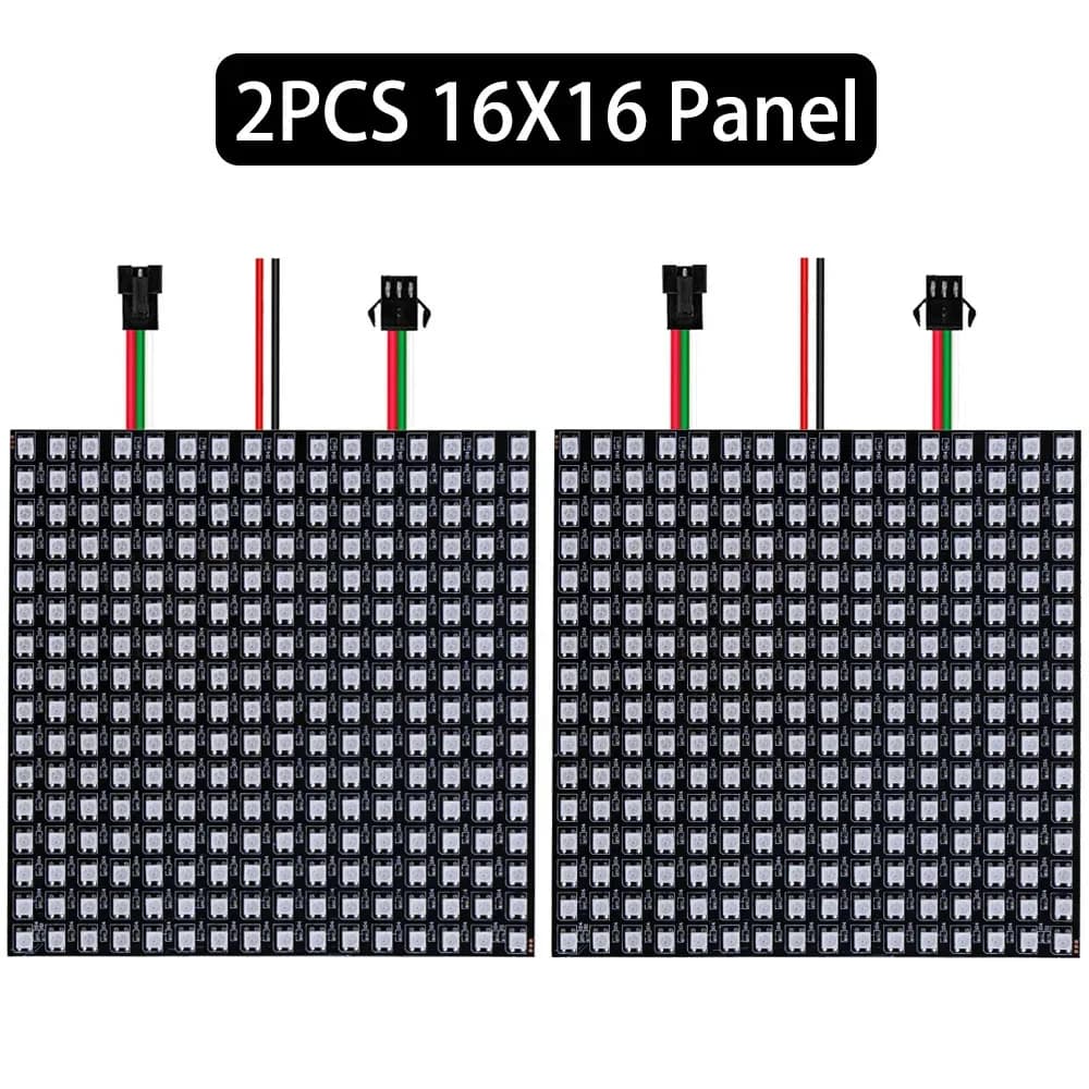 Panneau Matrice LED RGB Flexible WS2812B Adressable Individuellement - DC5V slide 11