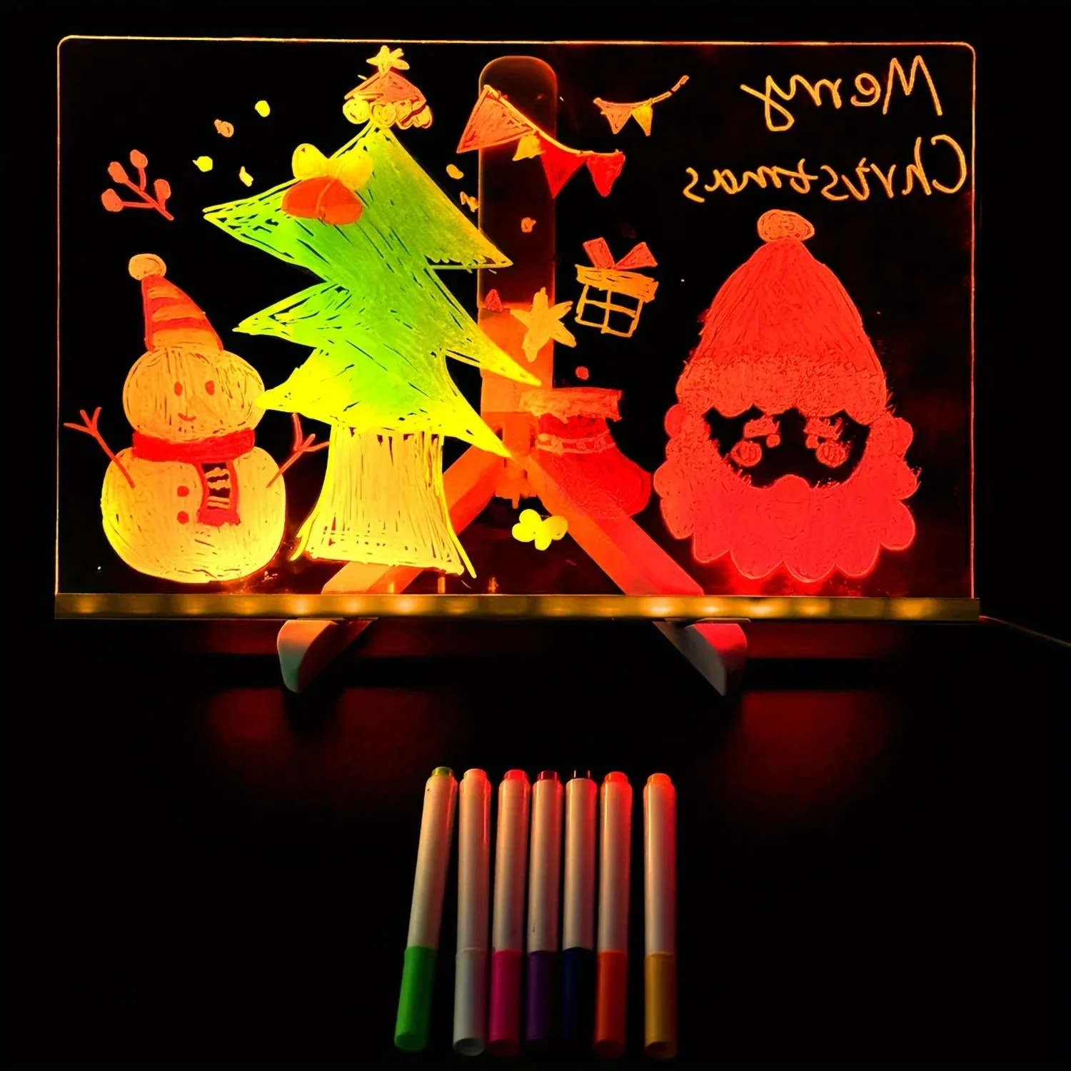 Tableau d'affichage LED lumineux avec 7 feutres de couleur slide 4