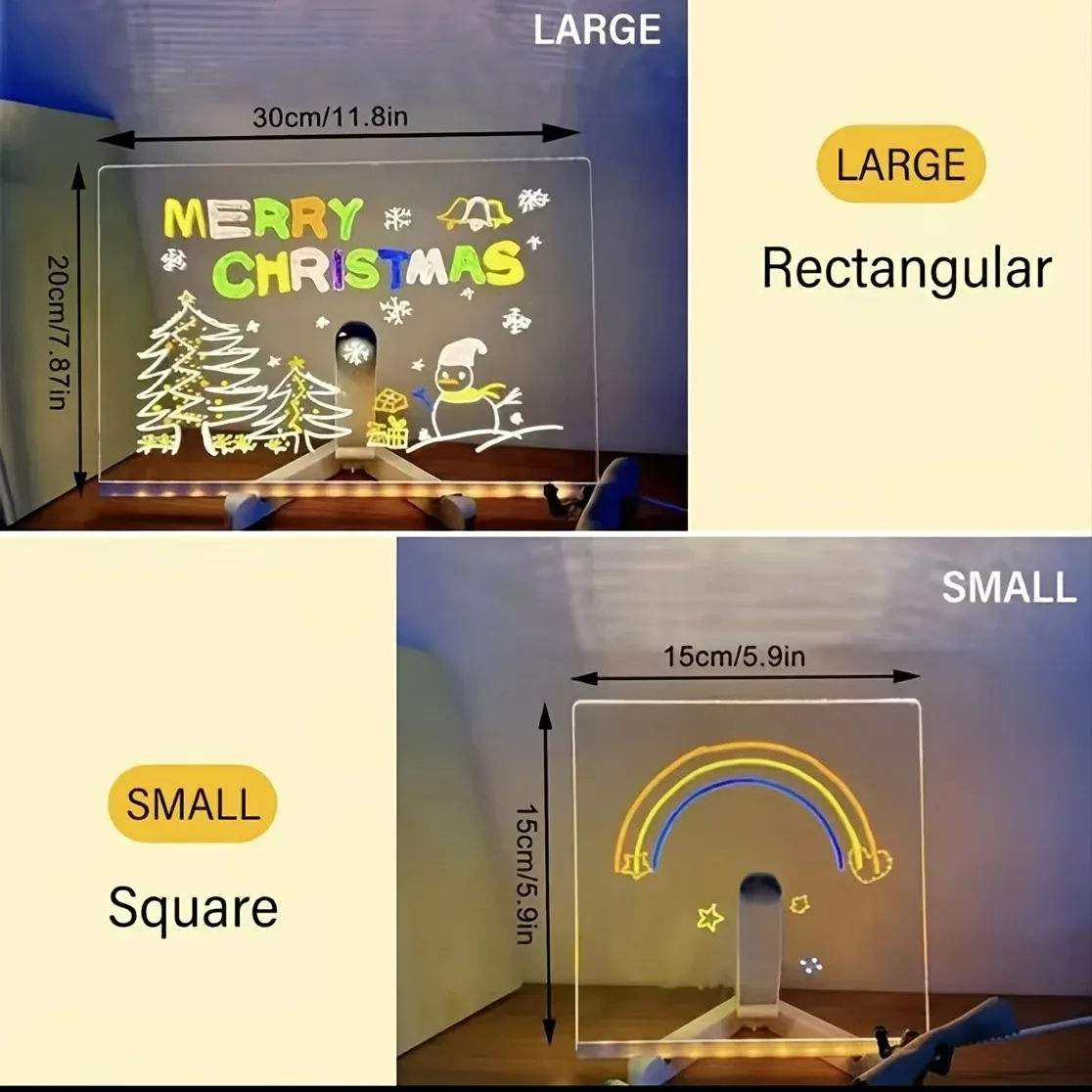 Tableau d'affichage LED lumineux avec 7 feutres de couleur slide 3