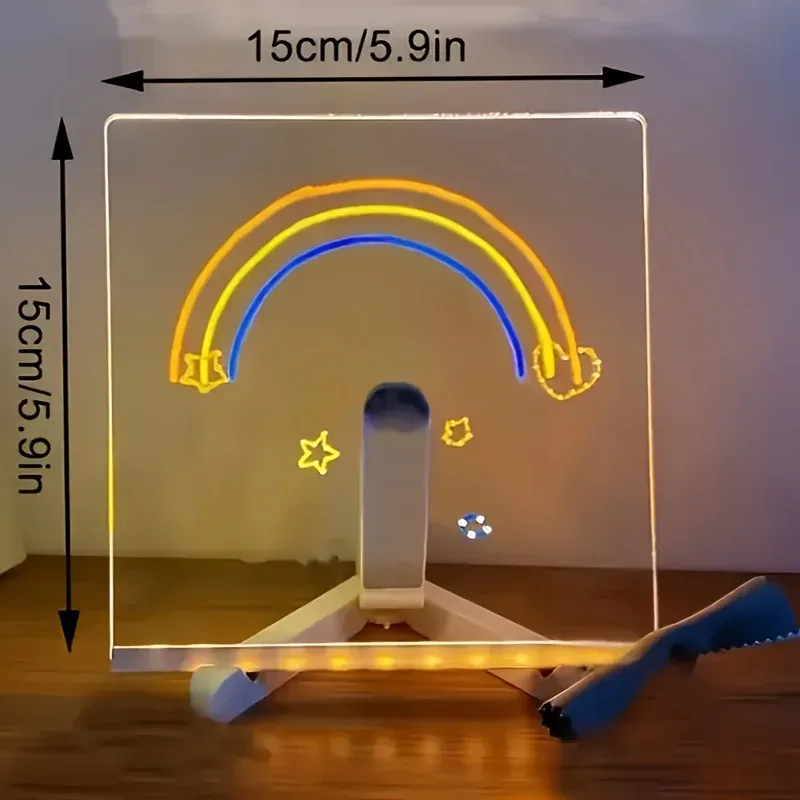 Tableau d'affichage LED lumineux avec 7 feutres de couleur slide 7