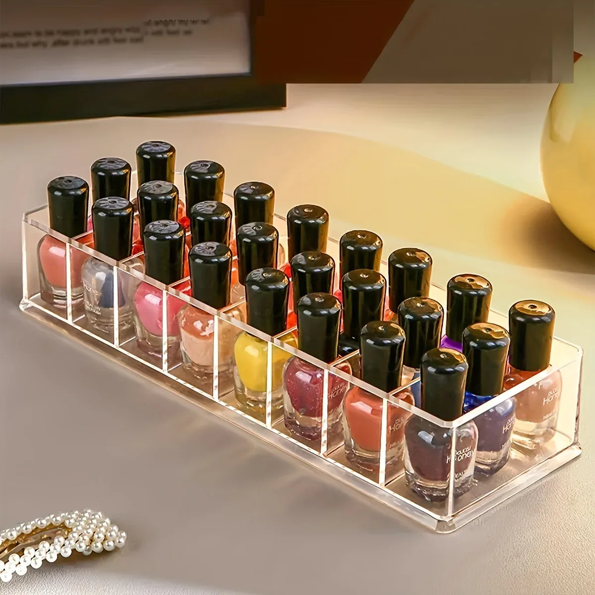 Organisateur de vernis à ongles en acrylique transparent slide 3