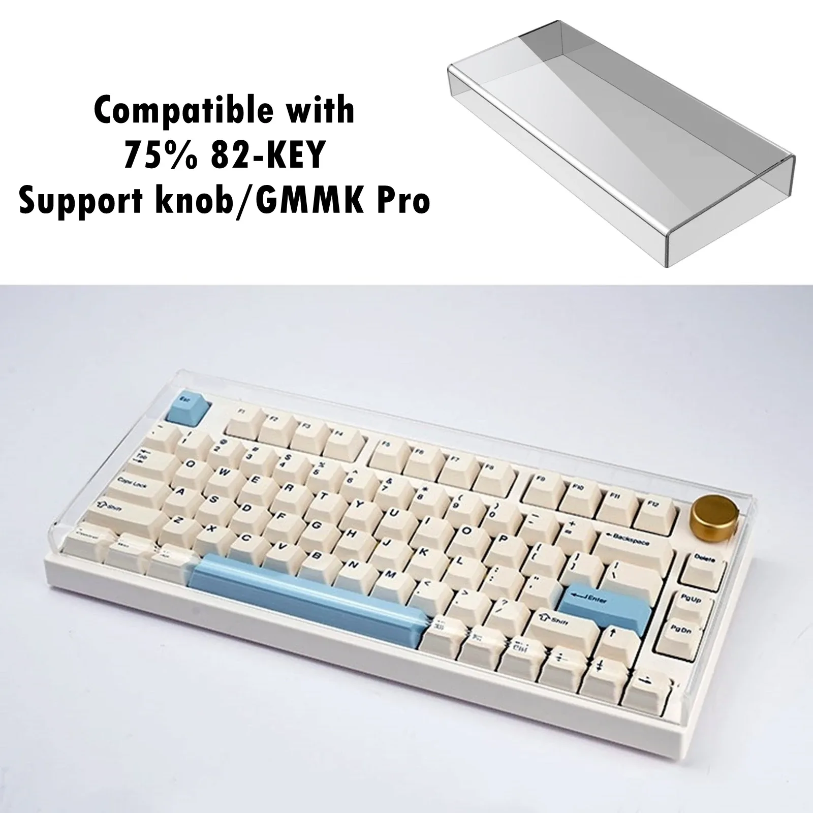 Housse anti-poussière en acrylique pour clavier mécanique