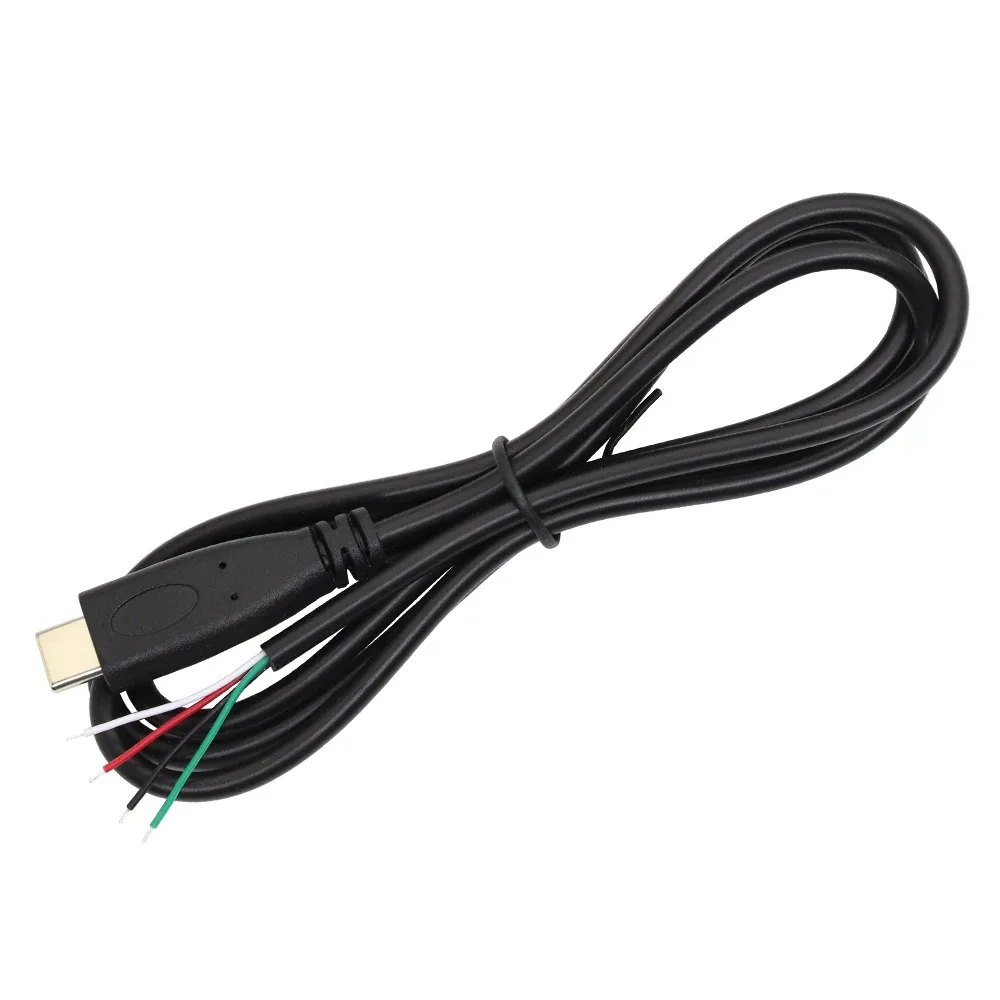 Câble USB Type-C Mâle vers Fils Dénudés (Pigtail) - 2 ou 4 Broches - 1m slide 4