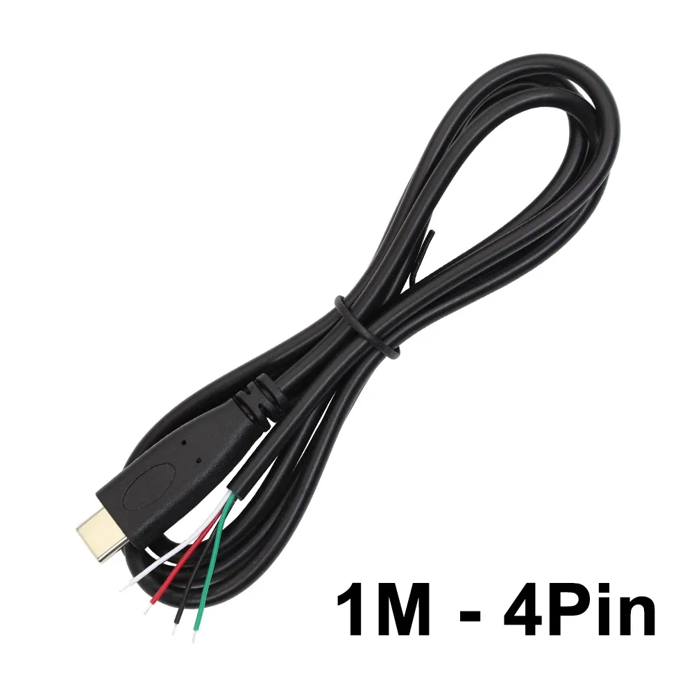 Câble USB Type-C Mâle vers Fils Dénudés (Pigtail) - 2 ou 4 Broches - 1m slide 8