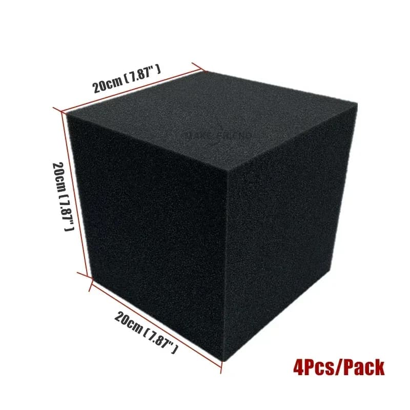 Lot de 4 Cubes Acoustiques 20x20x20 cm - Pièges à Basses en Mousse Polyuréthane pour Studio d'Enregistrement slide 8