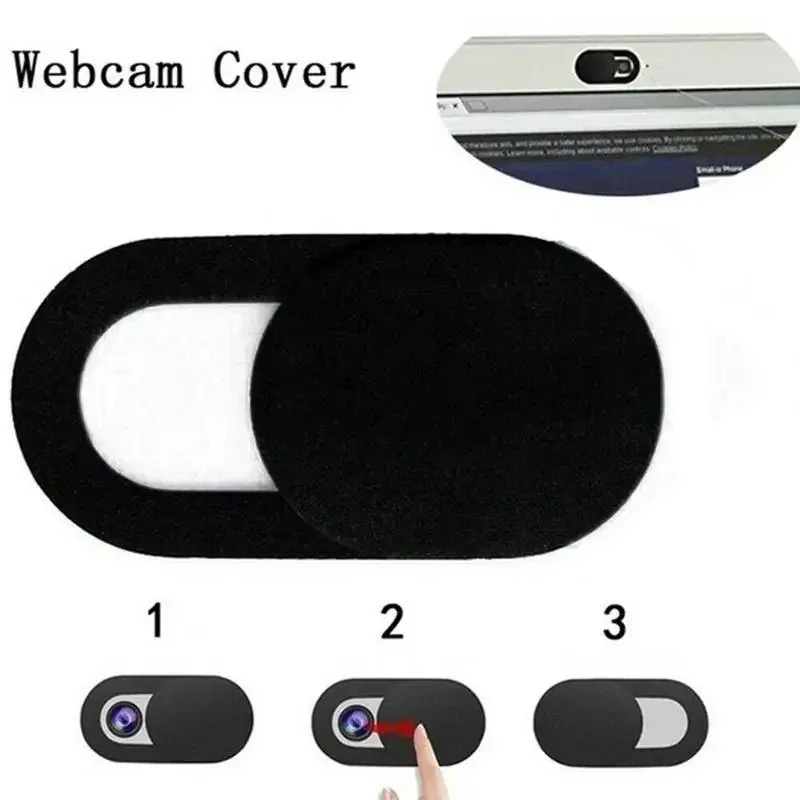 Cache-webcam coulissant universel pour ordinateur, tablette et smartphone - Image 1