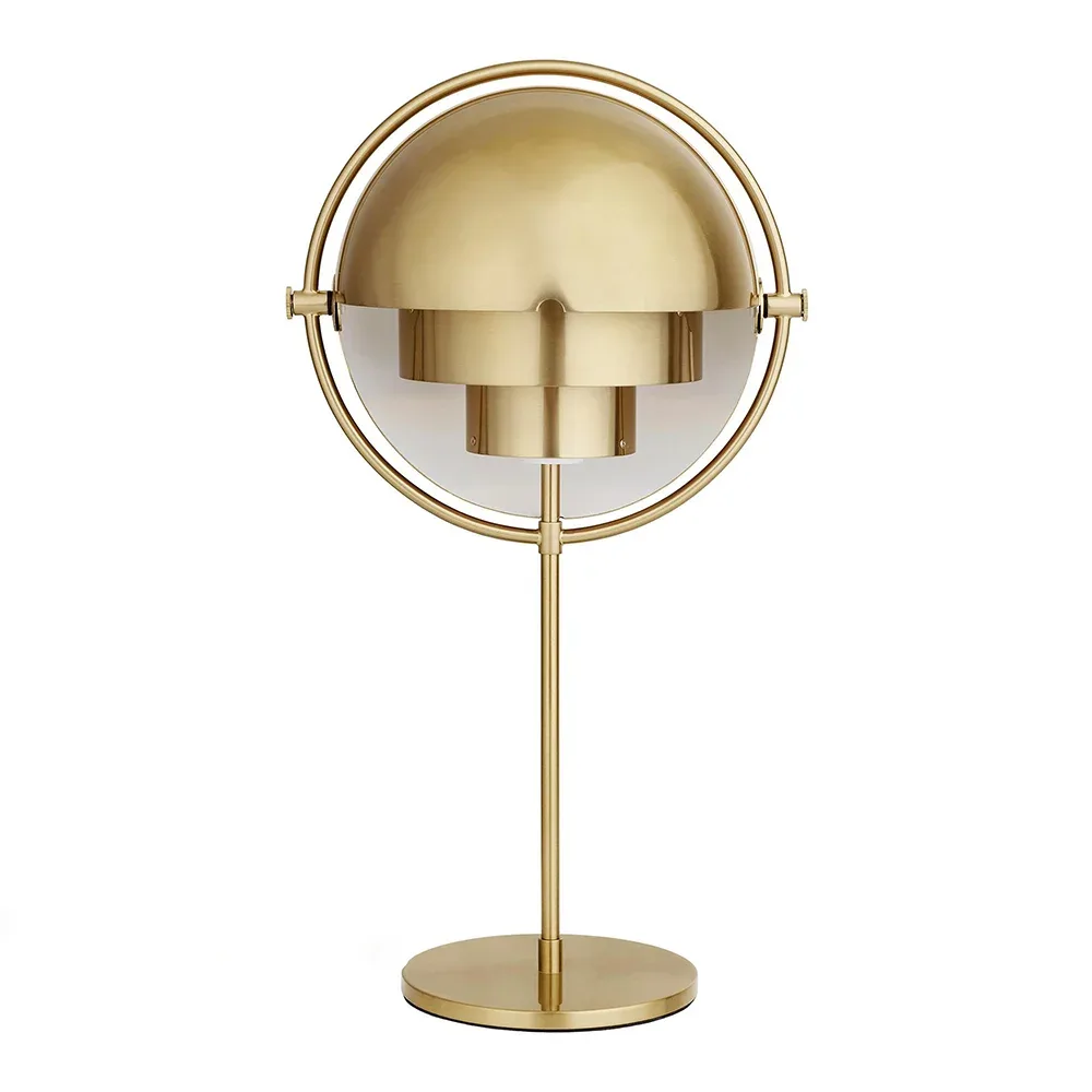 Lampe de bureau Gubi en métal noir et or slide 6