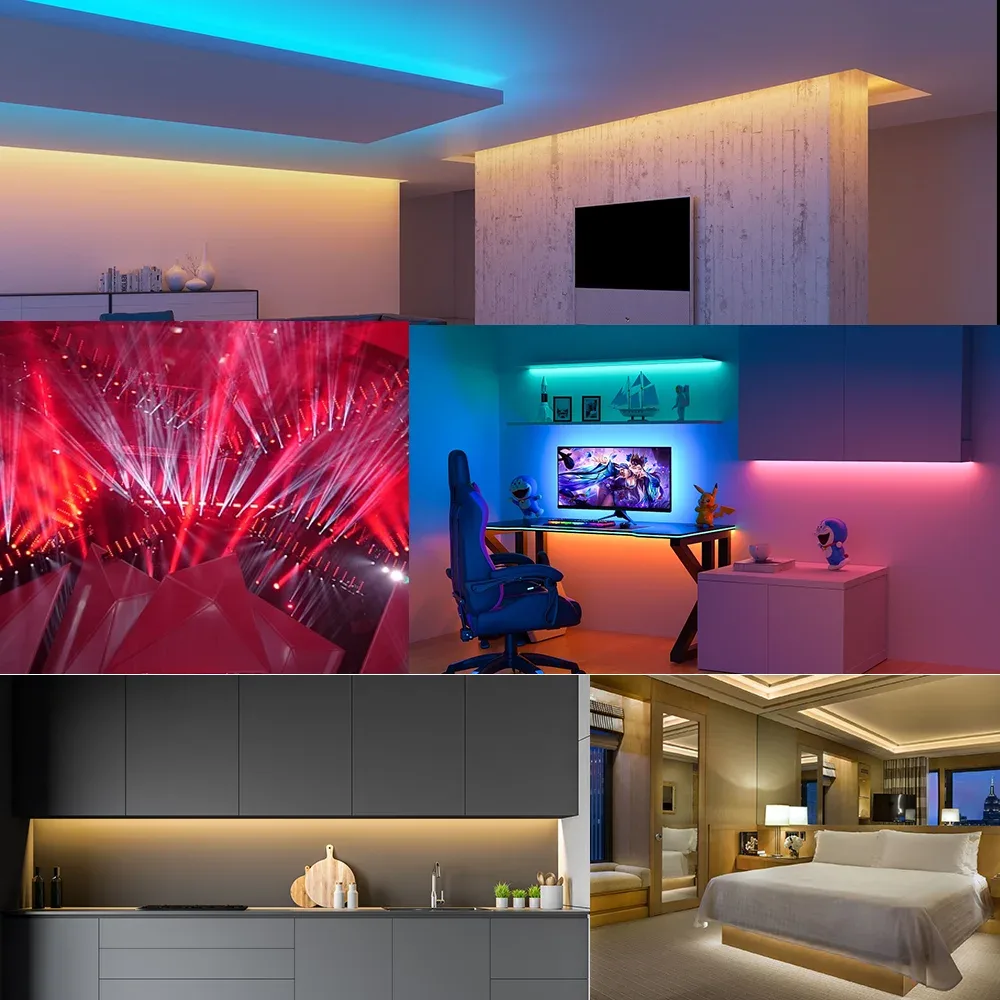 Ruban LED flexible 5m 5050 RGBCCT (5-en-1), 60/96 LED/m, 2700K-6500K, 12V/24V - Image 6