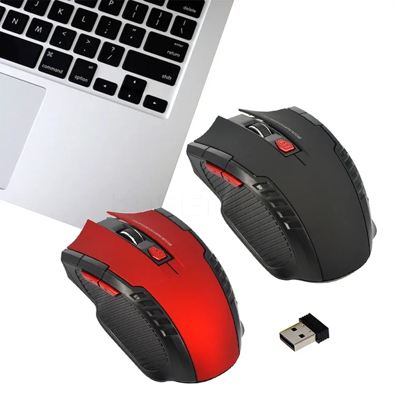 Souris de jeu sans fil 2,4 GHz, 6 boutons, 1600 DPI avec récepteur USB slide 2