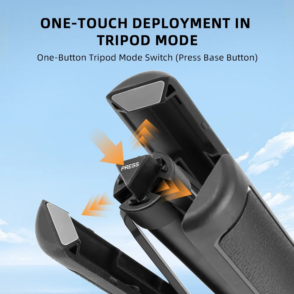 Trépied et perche à selfie extensible Flymile pour DJI Pocket 3, Action 5 Pro, Insta360 X5 et GoPro slide 4