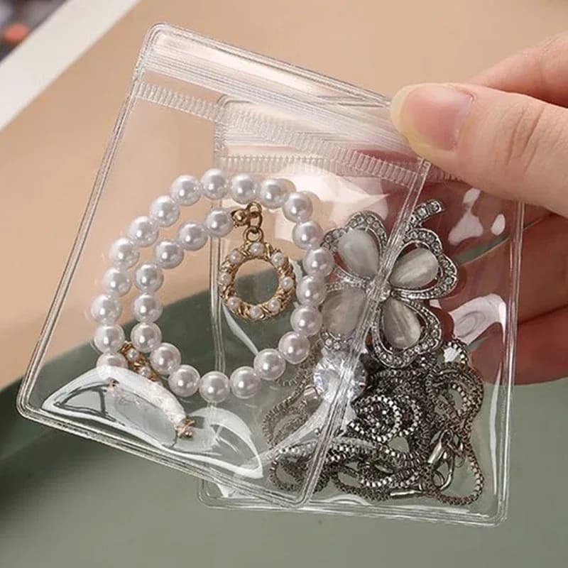 Sachets de rangement anti-oxydation transparents pour bijoux - Image 2