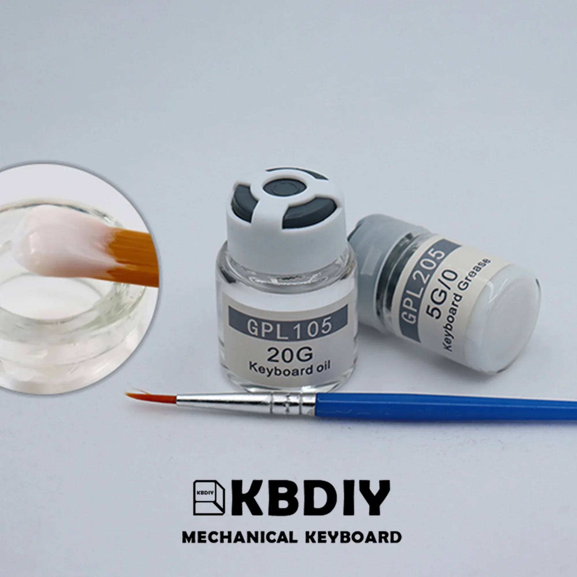 Kit de lubrification KBDiy pour interrupteurs et stabilisateurs de clavier (GPL 205g0, 105, XHT-BDZ)