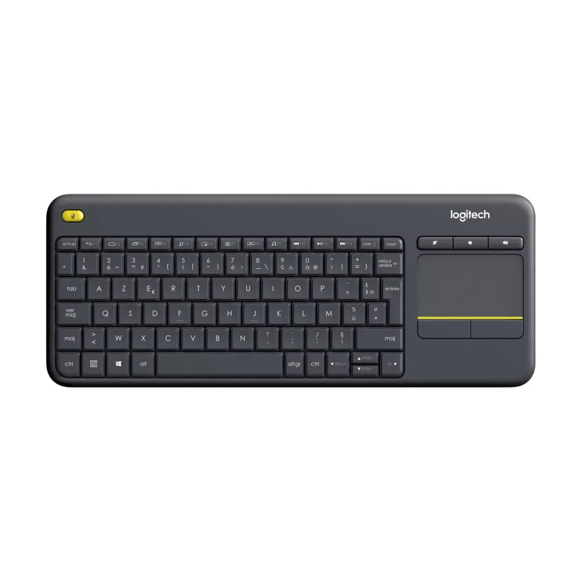 Clavier Sans Fil avec pavé tactile intégré Logitech K400 Plus (AZERTY, Français)